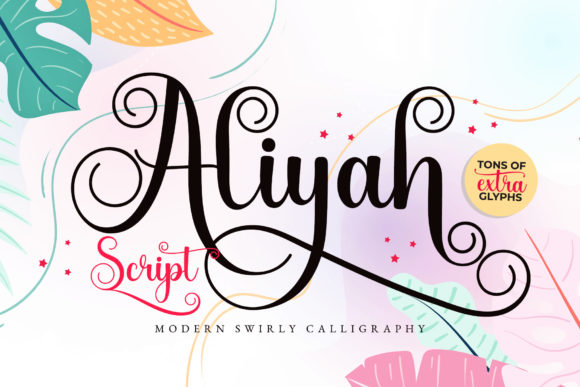 Aliyah Script: A Graceful Font for Handmade Creations