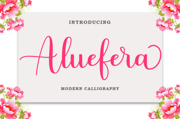 Aluefera Script: A Whimsical Font for Luxurious Branding