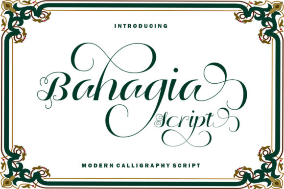 Bahagia Script: A Graceful Font for Editorial Design