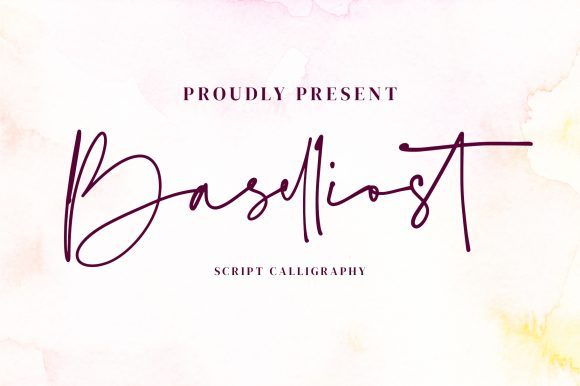 Baselliost Handwritten Script for Branding Projects