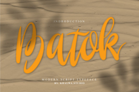 Batok Script: A Timeless Font for Polished Branding