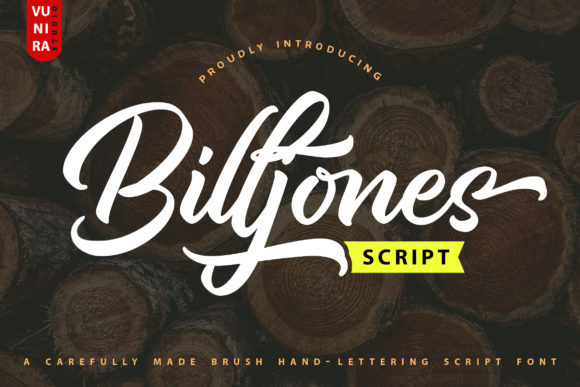 Billjones Brush Hand-Lettering Script for Stronger Campaign Messaging