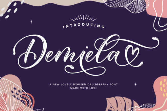 Demiela Script: A Romantic Typeface for Handmade Creations