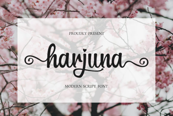 Harjuna Script: A Stylish Font for Handmade Creations