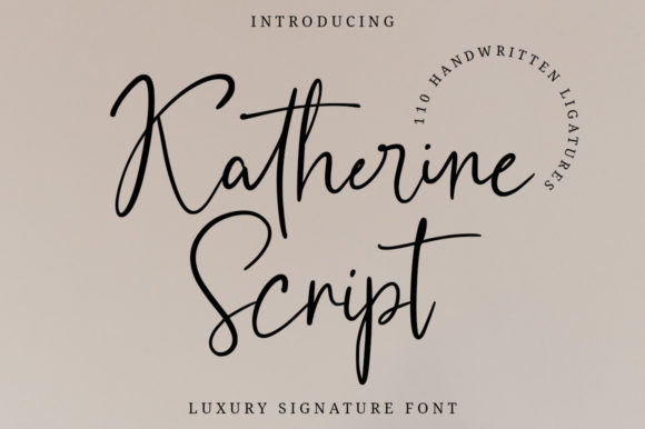 Katherine Script: A Delicate Typeface for Elegant Branding