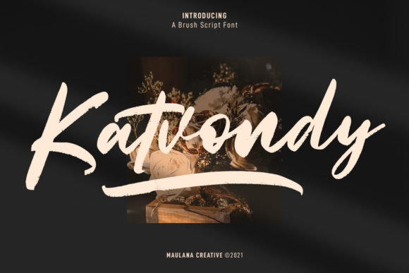 Katvondy Marker Brush Script Font for Bold Visuals