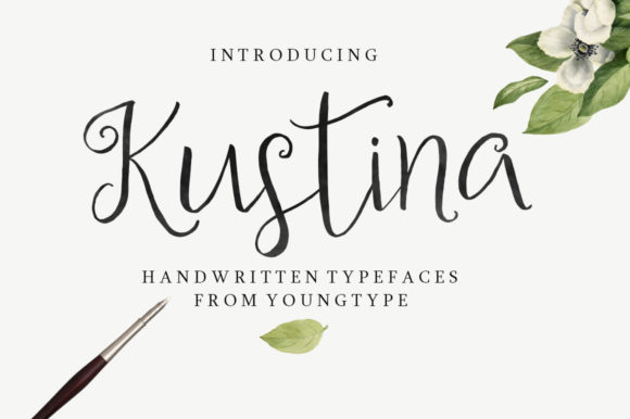Kustina Script: A Playful Font for Polished Branding