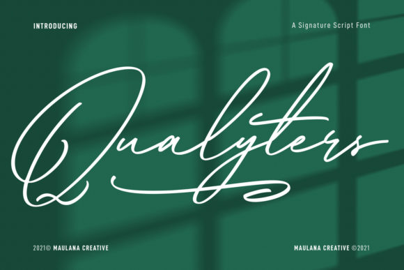 Qualyters Script for Professional Branding and Design