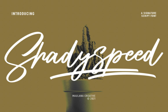 Shadyspeed Script Font: A Handmade Touch for Labels, Cards & More