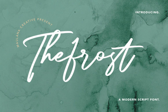 The Frost Modern Script: Elevating Campaign Design with Handcrafted Typography