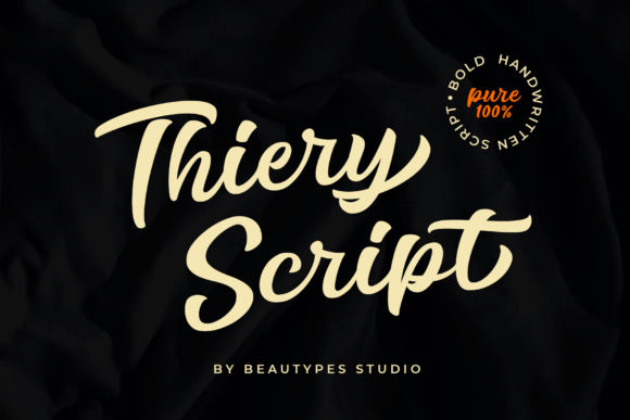 Thiery Script: A Modern Script Font for Editorial Design