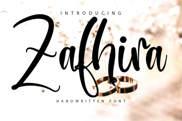 Zafhira Script: A Handwritten Font for Creative Projects